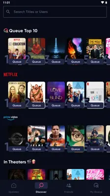 Queue - What to Watch android App screenshot 1
